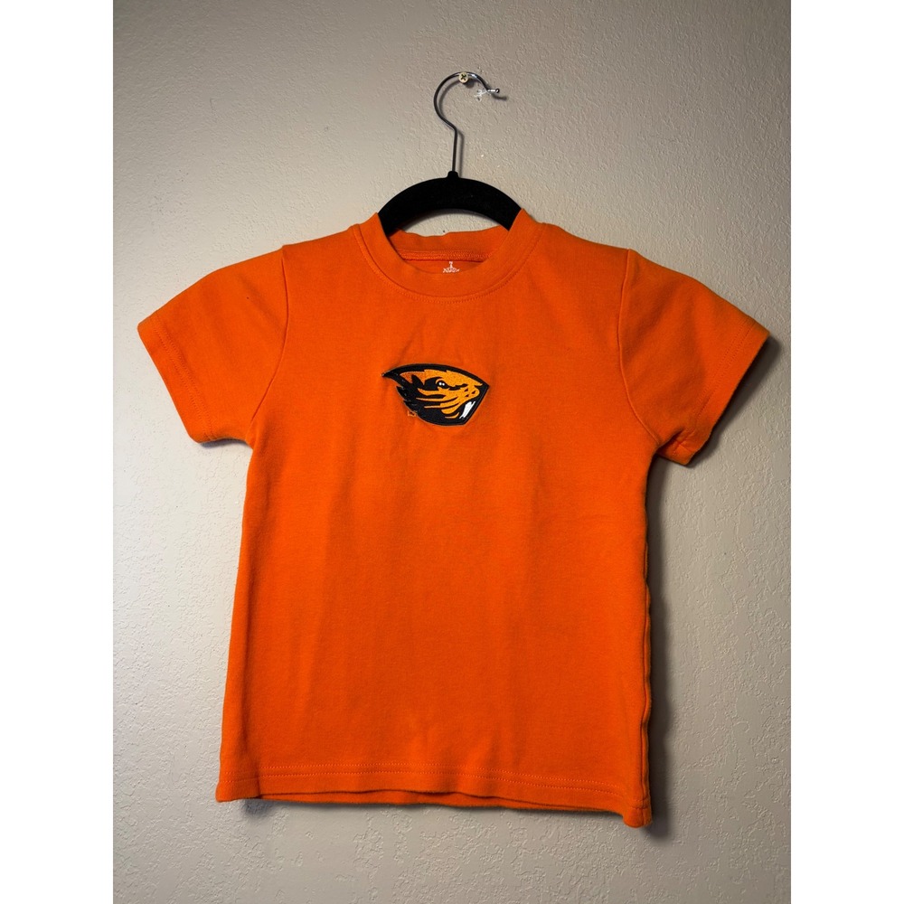 Creative Knitwear Oregon State Beavers Toddler Orange T-Shirt Size 4T OSU Logo
